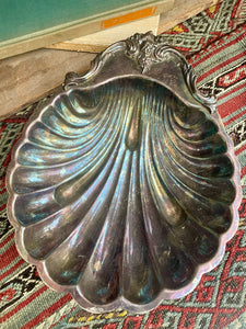 Vintage Shell Silverplated Dish