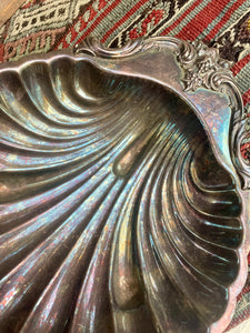 Vintage Shell Silverplated Dish