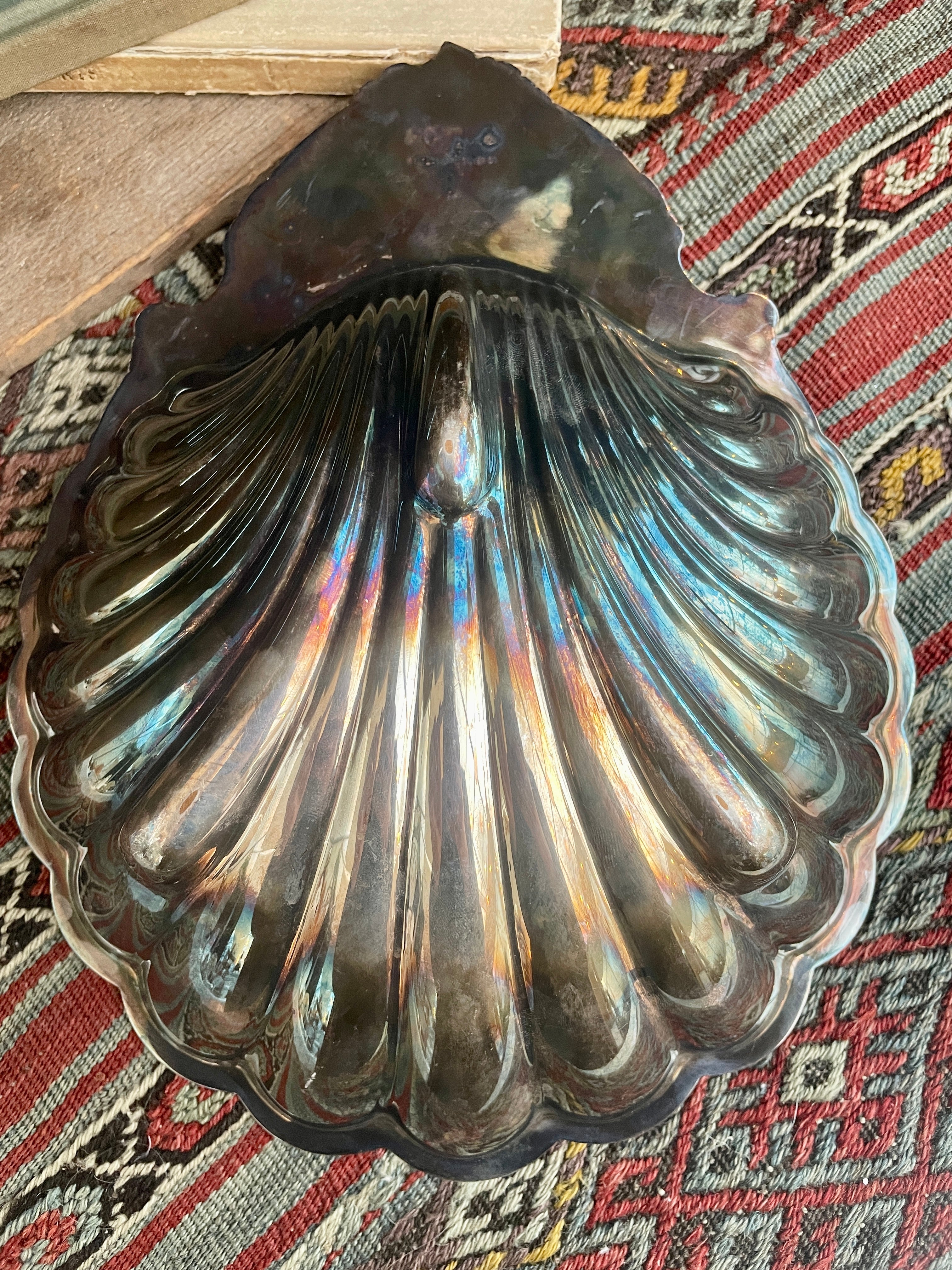 Vintage Shell Silverplated Dish